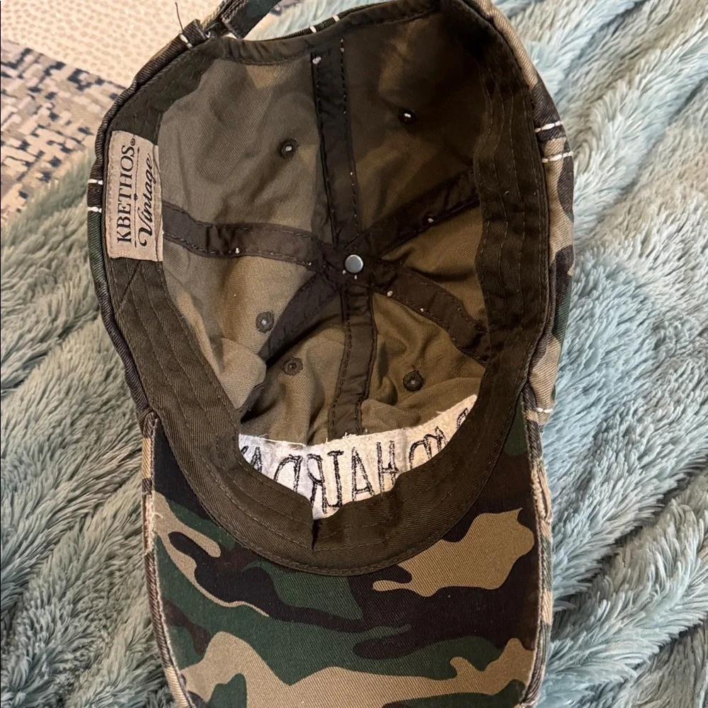 KBETHOS BAD HAIR DAY CAMO BASEBALL HAT
